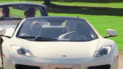    Henry Cavill drives the brand new McLaren 12C Spider at the