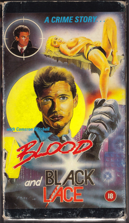 Blood and Black Lace VHS tape, Directed by Mario Bava, Revolution Films, date unknown. Bought from a car boot sale. Entirely inappropriate 80s-style cardboard box cover for Bava’s classic proto-giallo.