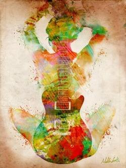 500-daysofart:  Nikki Smith: Guitar Siren |  Exquisite art,