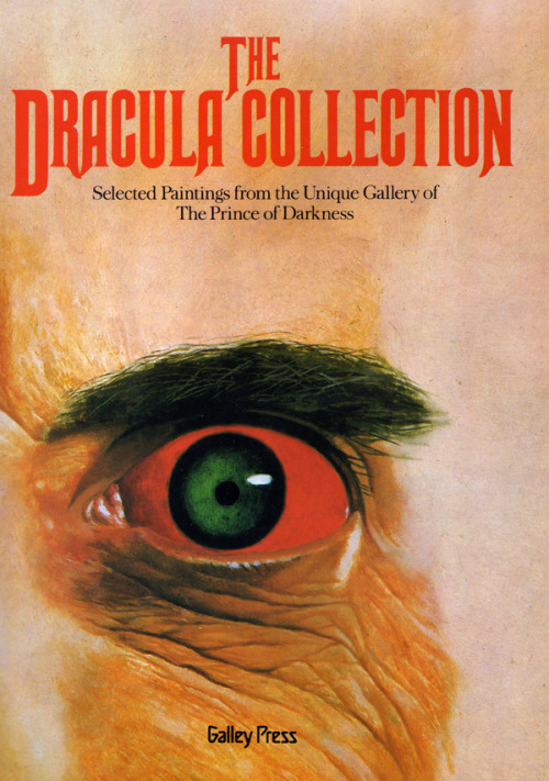 Frontispiece from The Dracula Collection, Galley Press, 1981. Bought from a charity shop, Nottingham. “High on a gloomy, windswept crag jutting up from the dark forests of the Transylvanian hinterland there stands a time-worn castle shrouded in