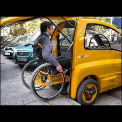 Electric car made for wheelchair riders. #cool #futureshit #greatidea