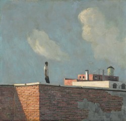 peira:  Hughie Lee-Smith:  Untitled (Rooftop View) 1957, via