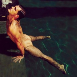 wolfgangbang:  #wet #lean #muscle #hot #gay #pool #model (Taken