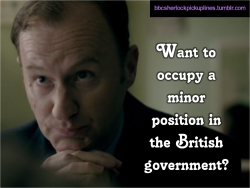 “Want to occupy a minor position in the British government?”
