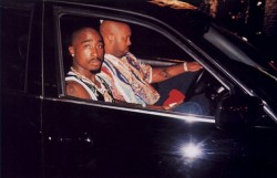 bumpsauce:  16 years ago. The last photo of pac alive. Thug Life.