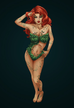 saltandguns:  Poison Ivy. I’m not really satisfied with this