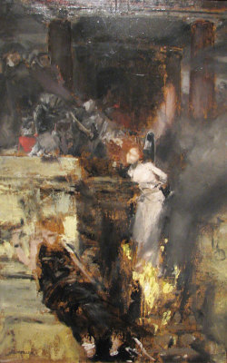 abystle:  Burning of a Witch, Albert Von Keller 