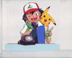 pokescans:   One of my hanken (promotional art) cels. I always