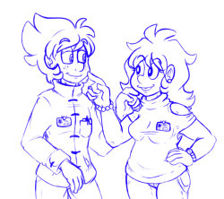 ok basically did this to show their height differences once theyre