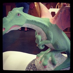 My dragon, before it gets fired later this week. (Taken with