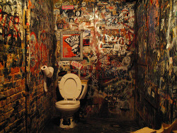 stromouk:  CBGB’s bathroom.  I just wanna have queer sex in