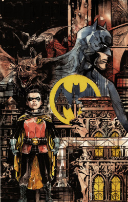 thewhitejerome:  Batman and Robin by Dustin Nguyen 