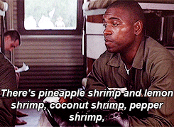 thegoddamazon:  samwiseg:  Bubba: Have you ever been on a real shrimp boat? Forrest Gump: No, but I’ve been on a real big boat.  FINALLY. THE GIF SET WE’VE ALL BEEN WAITING FOR. 