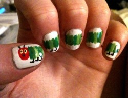 nailpornography:  omg the very hungry caterpillar! 