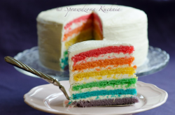 gastrogirl:  rainbow cake. 