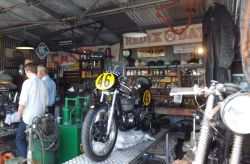 oldstuffthatjonlikes:  Motorcycle paddock at Goodwood 