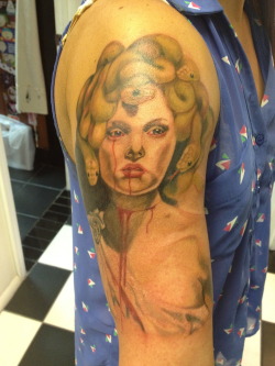 fuckyeahtattoos:  Medusa Z-Edge Tattoos in Sarasota, Florida.