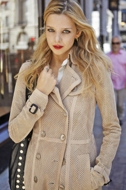 Photographed by Jon Cardwell on Regent Street in London Burberry