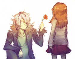 arlmuffin:  Colored some Ib sketches I made at school. Fffff—