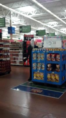 antiquemaps:  one of my friends went to walmart dressed as slender