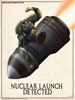 game-portal:  Starcraft Terran Nuke Rider Posterby *ProlificPen