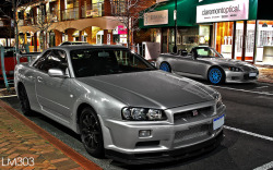 ruzama:  Nissan Skyline R34 GTR + Honda S2000 - HDR by LM303