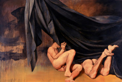 thisblueboy: York Lethbridge, Untitled (Drape), 2002, Oil, enamel,