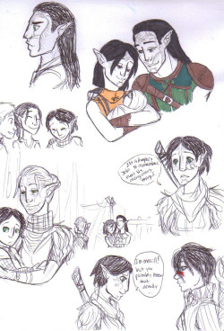 i finally got to scan this yey ;u; these are just more doodles