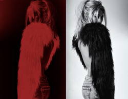 OBSIDIAN PROJECT (topless and gorilla fur split screen) | photography