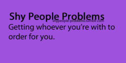 Shy People Problems