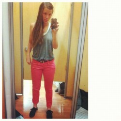 daydreamin15:  Selfies in Walmart dressing room. #comfycheapsweatpantsshopping (Taken with Instagram)