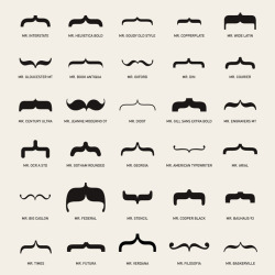 asbradesignblog:  moustache fonts 