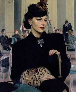 odiprofanumvulgus:  ‘Pauline Waiting’, 1939 by Herbert James