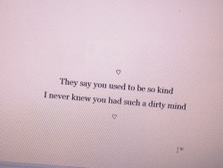 bruised-innocence:  ♡   Being kind and a dirty mind are perfect.