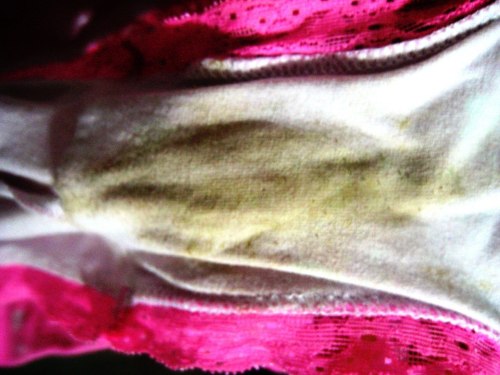 slick ganja (aliriadm@gmail.com) submitted: a friend’s panties.I made her take em off. dirtypants: You should ask her more often to take her pants off. Very nice shot.  
