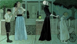 gorgonetta:[Painting of Death as a spectral nanny taking a child