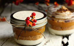 thecakebar:  Layered Pumpkin Pie in a jar! (recipe) 