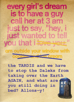 I really need to steal a Tardis…
