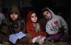 afghanistaninphotos:  Afghan refugee girls in the slum area -