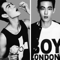 chanyurrl:   Kwak Min Jun in Boy London for Vogue Girl Korea.