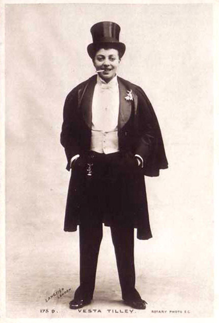 teratomarty:  queervisualculture:  Vesta Tilley, Victorian drag king  Ms Jess is a tad reticent about having her picture posted on the Internet, so in case you’re wondering what she looks like: this, basically. 