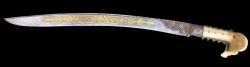 art-of-swords:  Yatagan Sword with Gold Inscription & Walrus