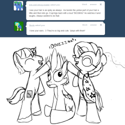 shortcircuitmlp:  Everypony is touching me!!! O.O  Teehee! So