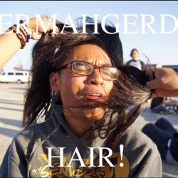 ohheyitsdavid:  HAHAHAHAHA #ermahgerd #hair #meme @antwony @jaasminnie