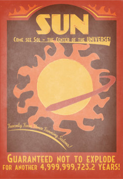 heyoscarwilde:  Solar System Travel Posters illustrations by