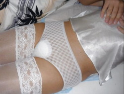menstrual-life:  Girl with a sanitary pad in her underwear 