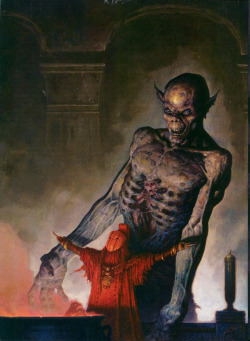 meanwhilebackinthedungeon:  – Brom cover art for Dungeon Magazine