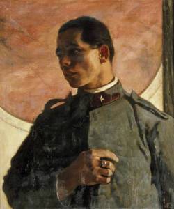 blastedheath:  Glyn Philpot (English, 1884-1937), Italian Soldier, 1922. Oil