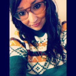 First Ugly Sweddaaa of the year 😊👓 #uglysweater #thriftstore
