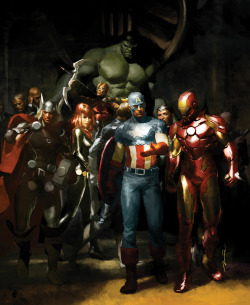 thelastinterceptor:  capscrotch:  comicbookartwork:  The Avengers